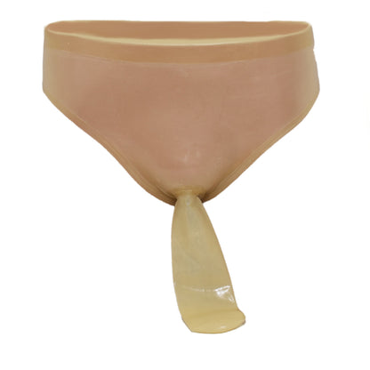 Latex Slip  mit Riffelkondom
