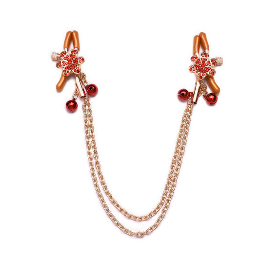 Nippelklammern mit Blumen und Kette