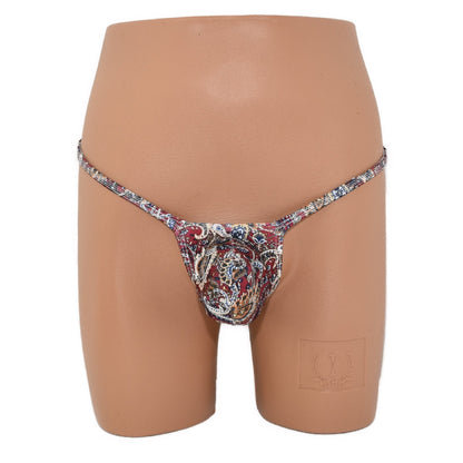 Mens thong bulge pouch thong