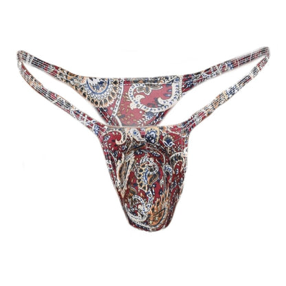 Mens thong bulge pouch thong