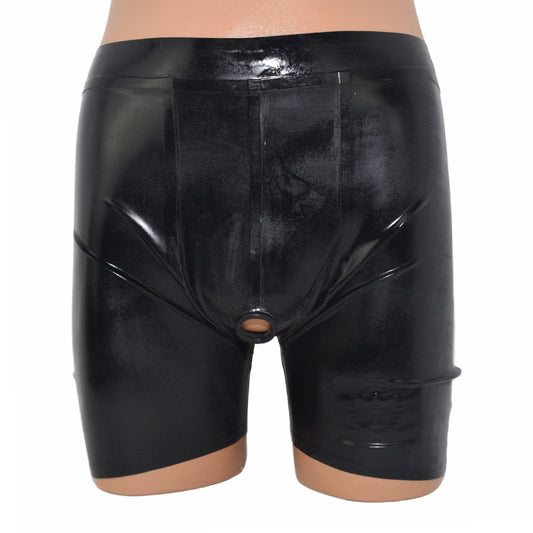 Latex Shorts mit Cockring