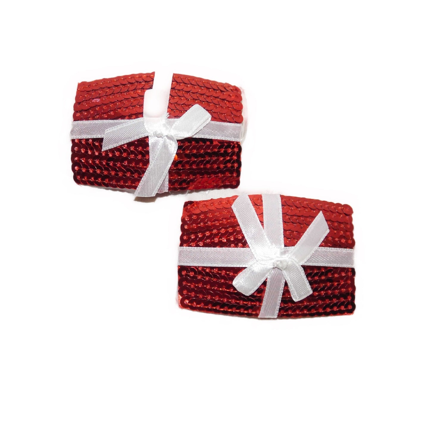 Nippel Cover Geschenk rot Schleife weiß