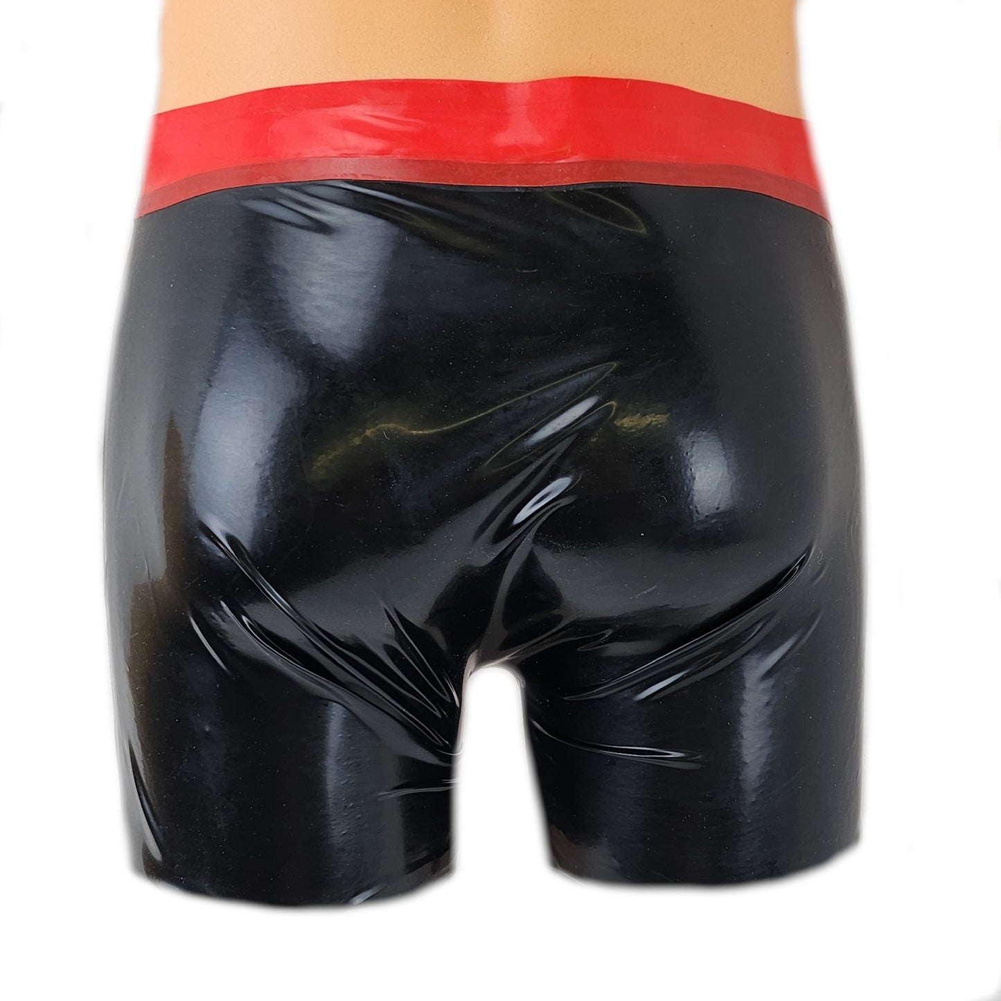 Latex Shorts mit Doppel-Reißverschluss/Innenbeutel