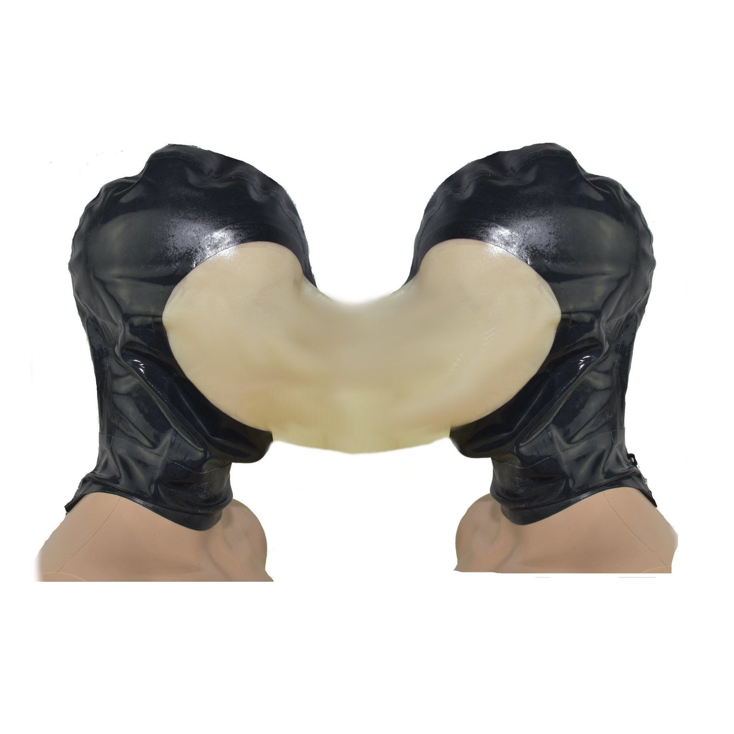 Latex Mask breath control for pairs XL-XL