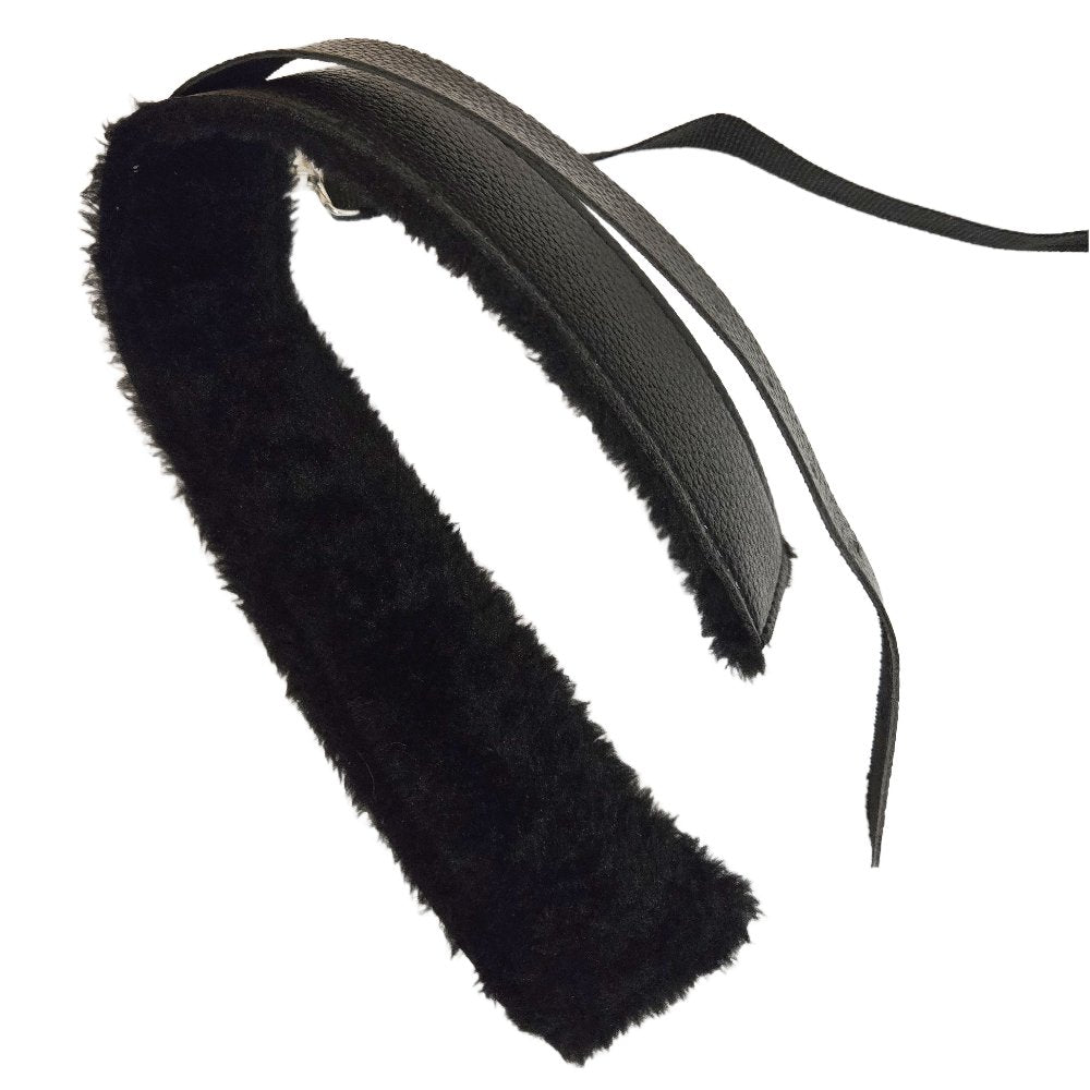 Halsband mit Leine Plüsch gepolstert