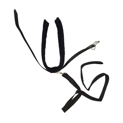 Halsband mit Leine Plüsch gepolstert