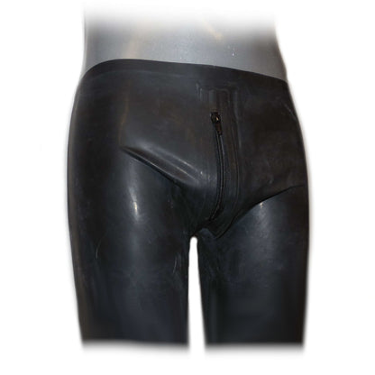 Latex Boxer Short Reißverschluss vorne und Schlauch hinten