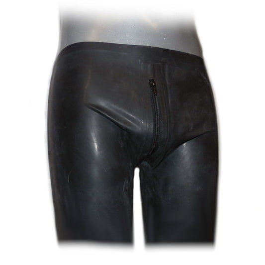Latex Boxer Short Reißverschluss vorne und Schlauch hinten