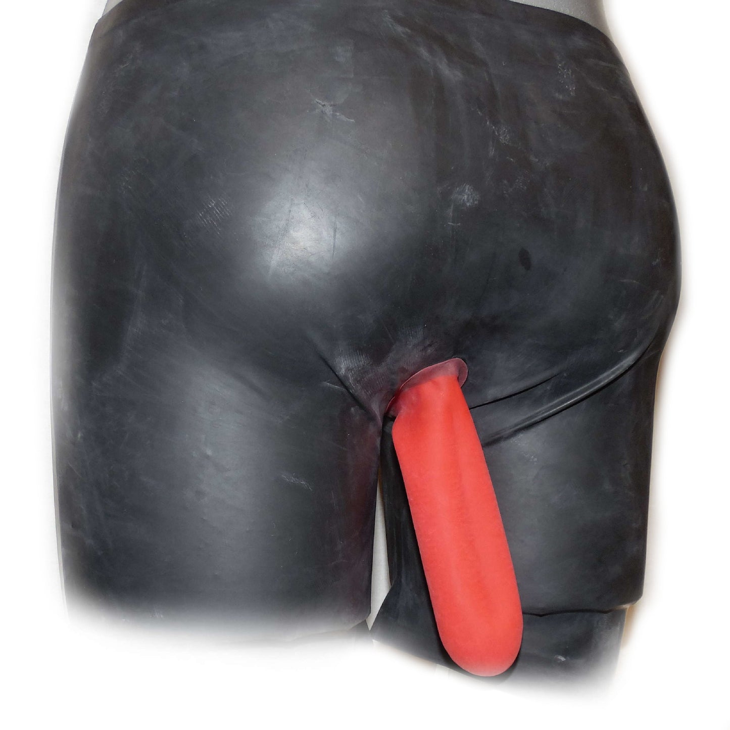 Latex Boxer Short Reißverschluss vorne und Schlauch hinten