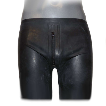 Latex Boxer Short Reißverschluss vorne und Schlauch hinten
