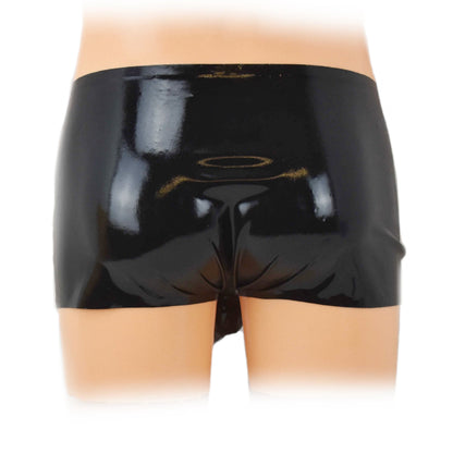 Latex pants with 0.4 mm condom