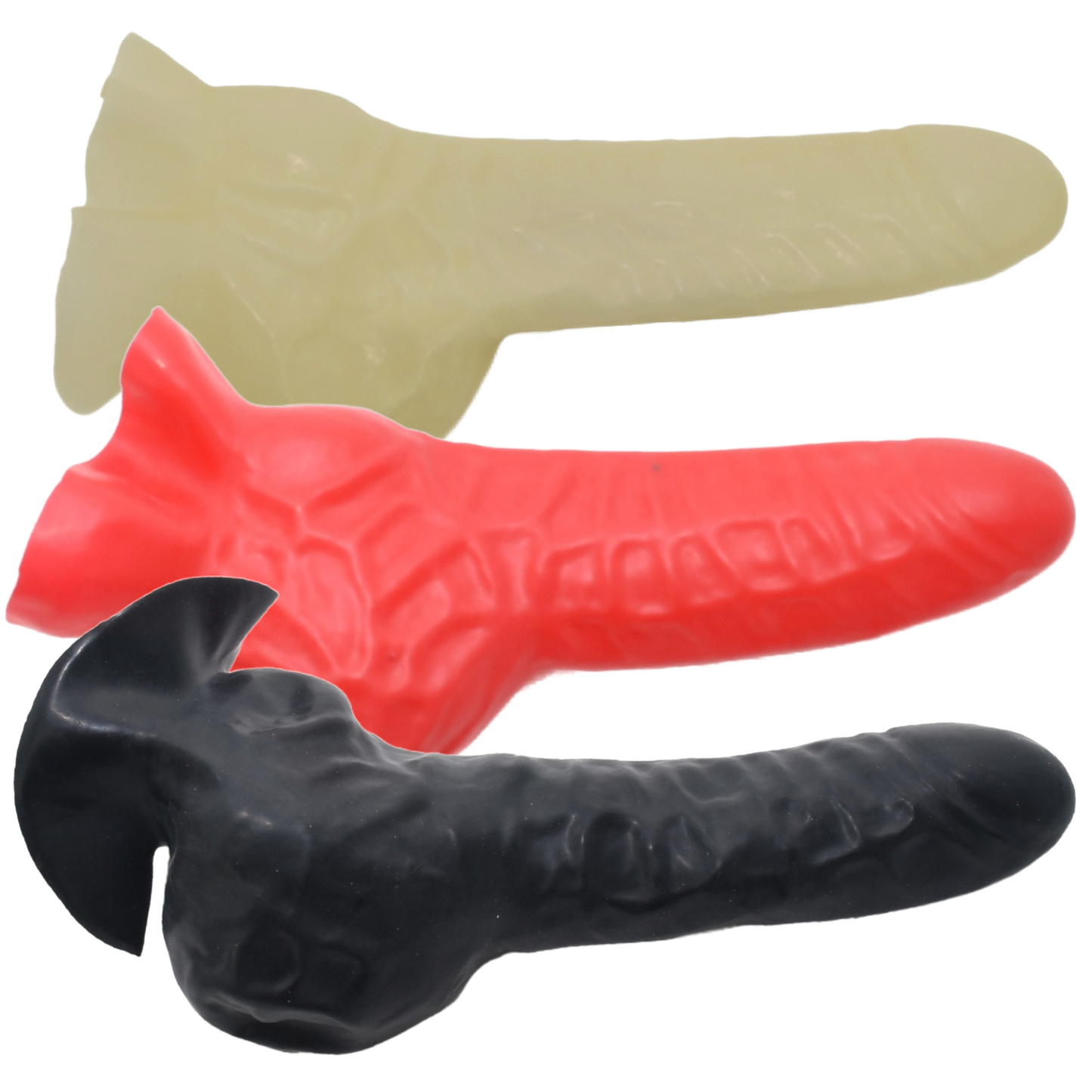 Latex Rifflecondom mit Hodensack 18 cm