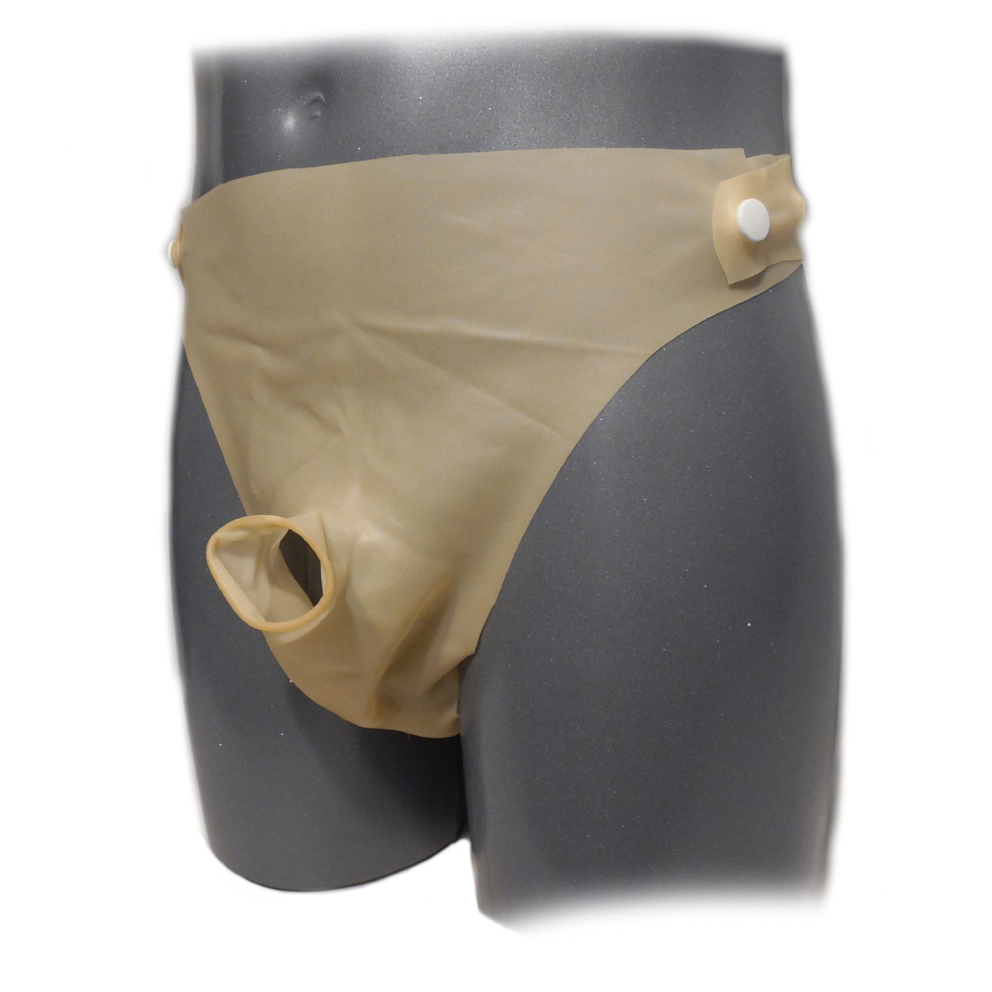 Latex  Rüsselslip ouvert seitlich zum öffnen 3 Knöpfe