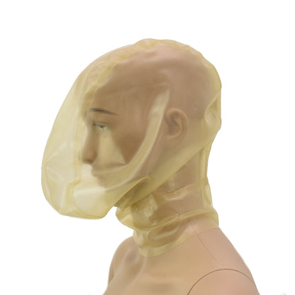 Latex Mask breath control light transparent