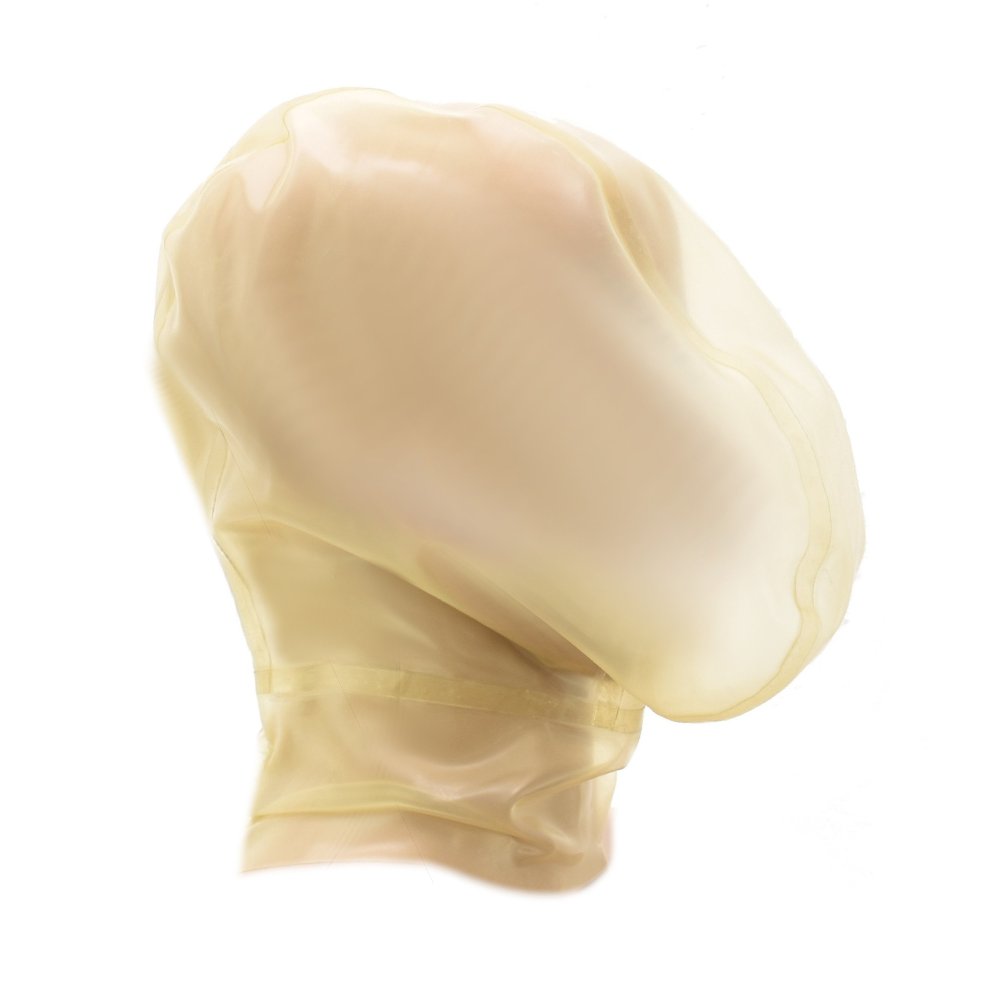 Latex Mask breath control light transparent