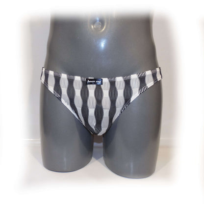 Mens Slips bulge pouch Slip Streifen