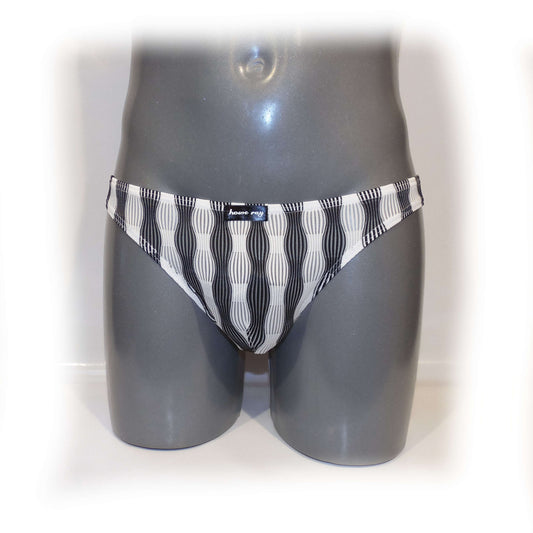 Mens Slips bulge pouch Slip Streifen