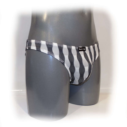 Mens Slips bulge pouch Slip Streifen