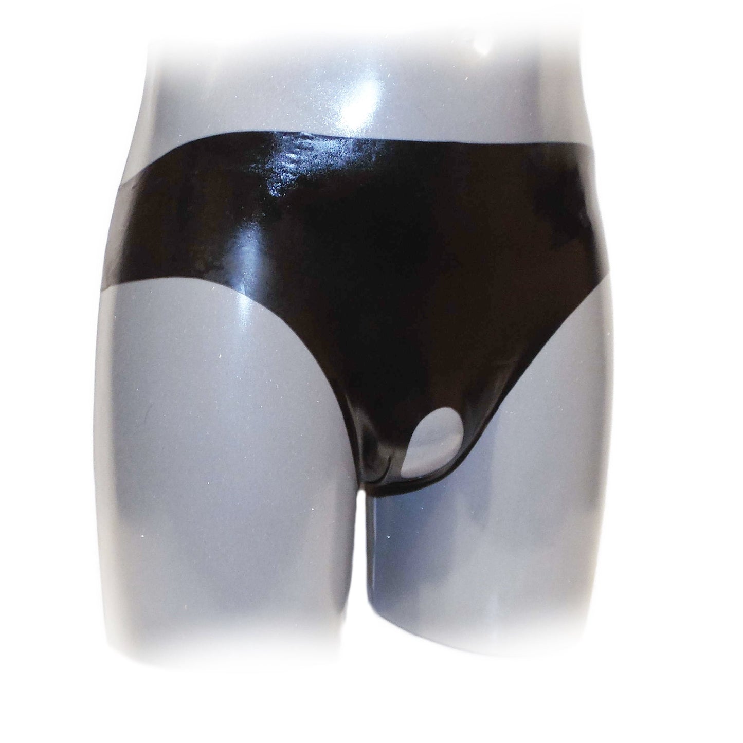 Latex Slip Oval Penisöffnung heiß