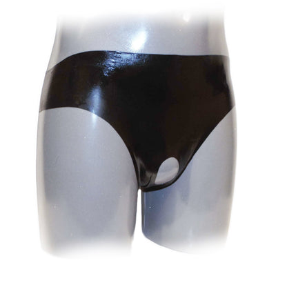 Latex Slip Oval Penisöffnung heiß