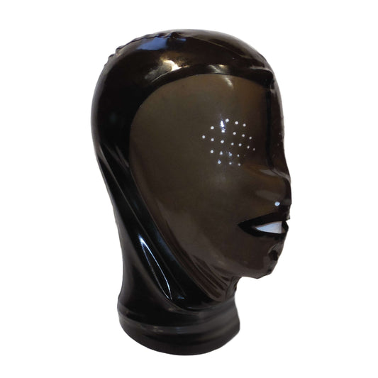 Latex Maske Grau/Schwarz - 0,3 mm