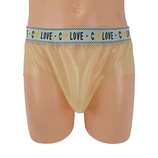 Latex Slip Transparent mit Rand