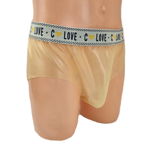 Latex Slip Transparent mit Rand