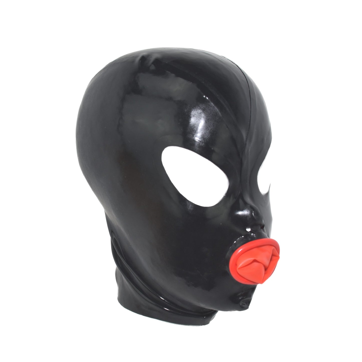 Latex Maske Mundcondom Schwarz 0,4 mm