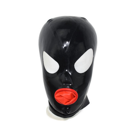 Latex Maske Mundcondom Schwarz 0,4 mm
