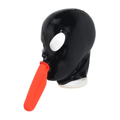 Latex Maske Mundcondom Schwarz 0,4 mm