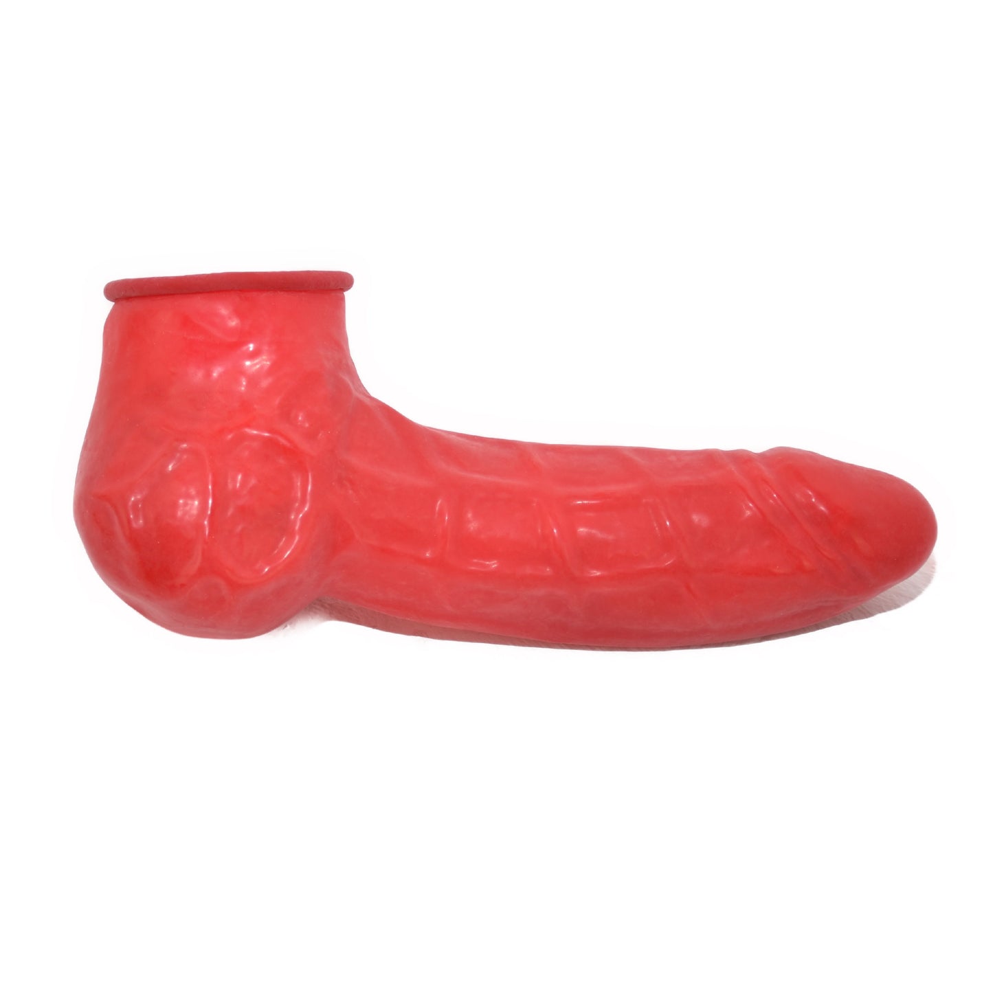 Latex Rifflecondom mit Hodensack 22cm