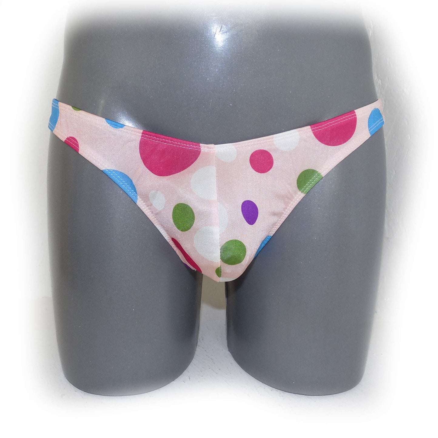 Slip Rosa mit bunten Punkten