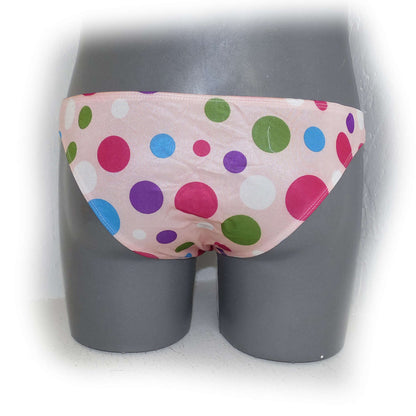 Slip Rosa mit bunten Punkten