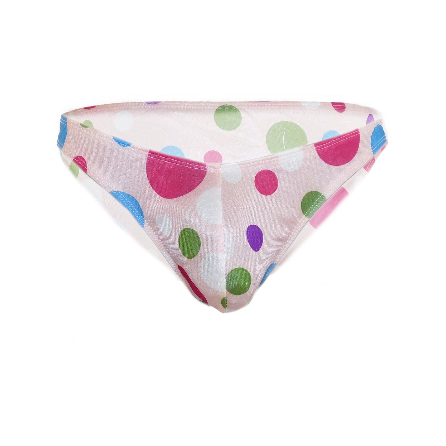 Slip Rosa mit bunten Punkten