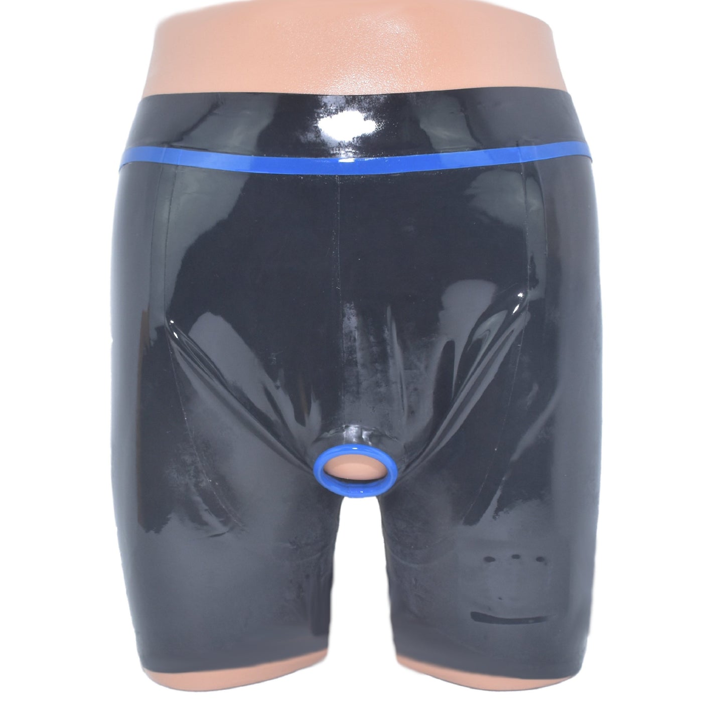 Latex Shorts mit Frontöffnung