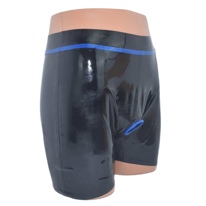Latex Shorts mit Frontöffnung