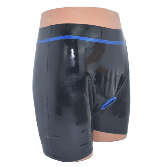 Latex Shorts mit Frontöffnung