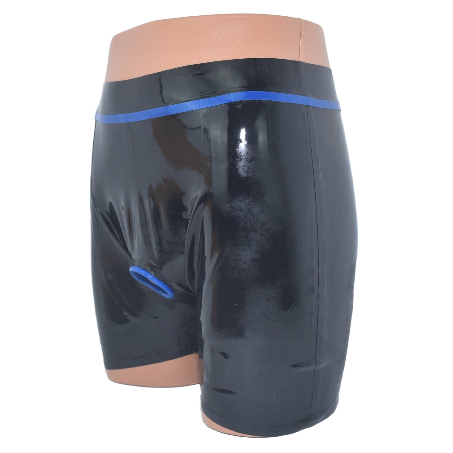 Latex Shorts mit Frontöffnung