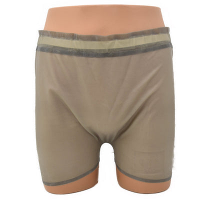 Latex Shorts mit breitem Bund grau-transparent - 0,4 mm
