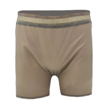 Latex Shorts mit breitem Bund grau-transparent - 0,4 mm