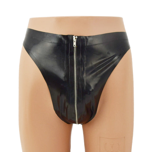Latex String mit Reißverschluss - 0,4 mm