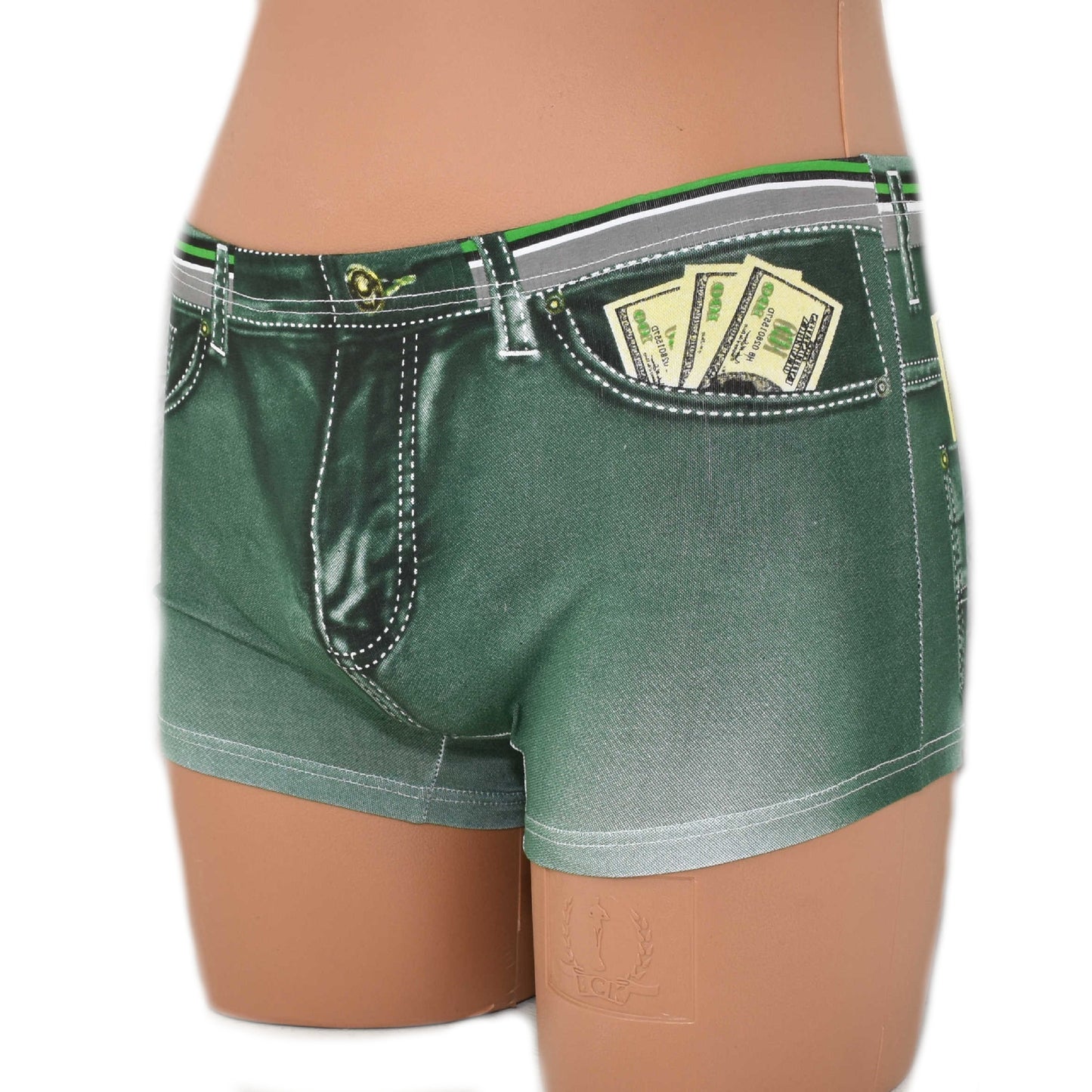 Denim Printed Dollar Pocket Boxer Shorts
