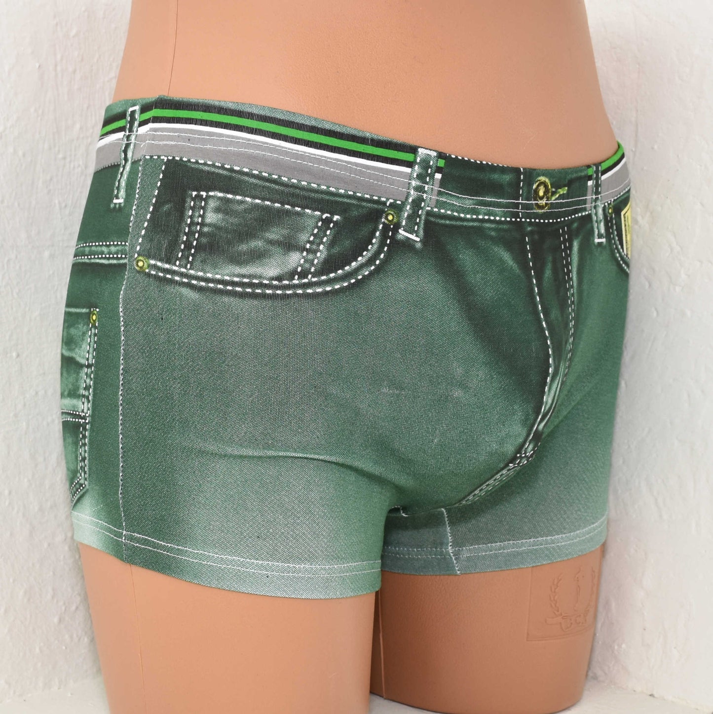 Denim Printed Dollar Pocket Boxer Shorts