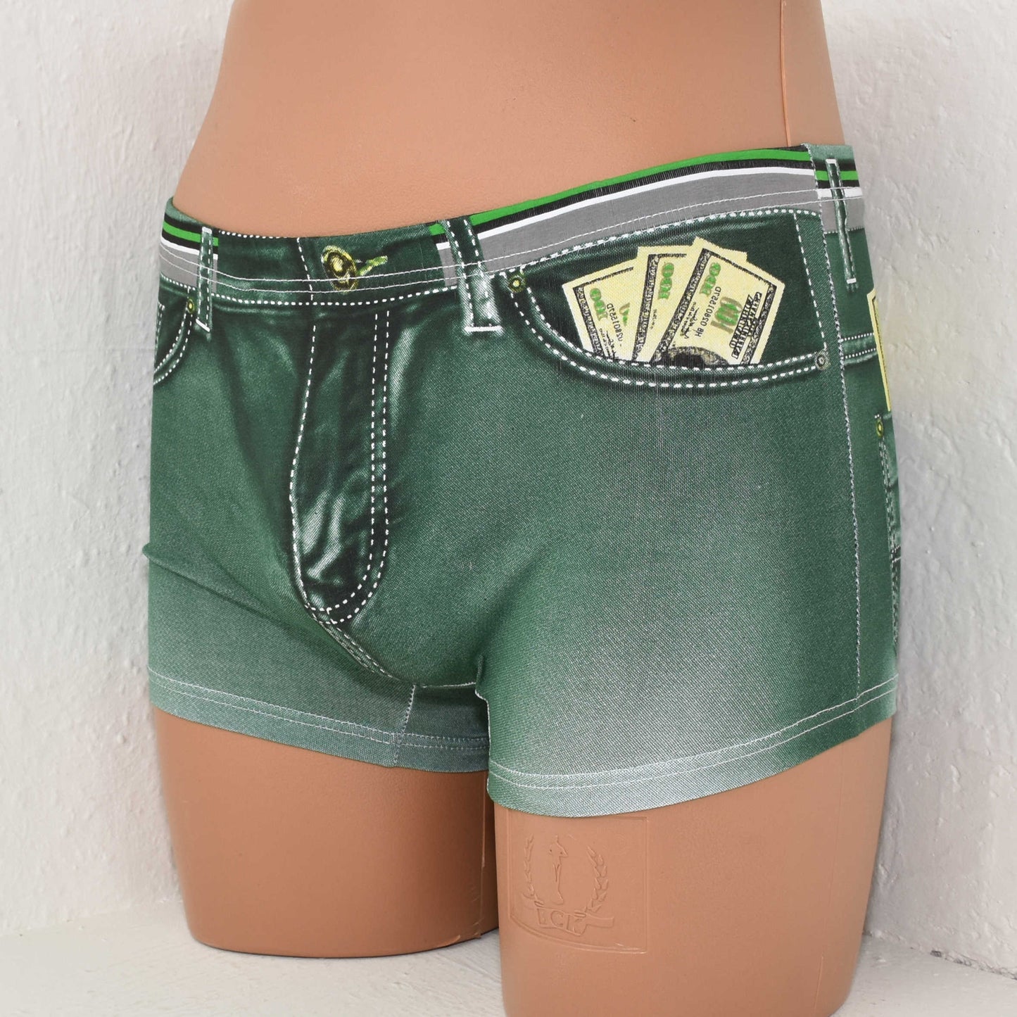 Denim Printed Dollar Pocket Boxer Shorts
