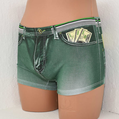 Denim Printed Dollar Pocket Boxer Shorts