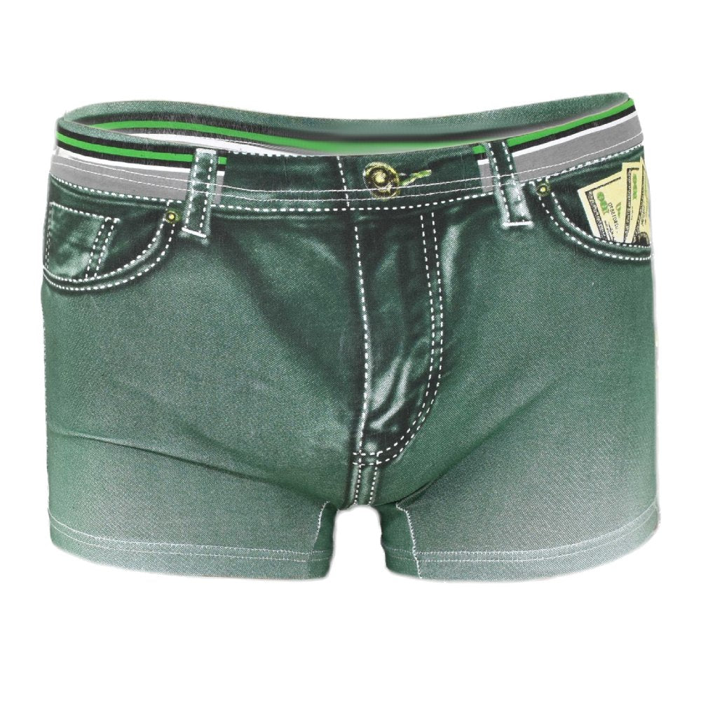 Denim Printed Dollar Pocket Boxer Shorts