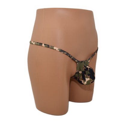 Mens thong bulge pouch thong