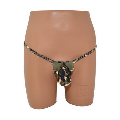 Mens thong bulge pouch thong