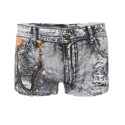 Denim Printed Dollar Pocket Boxer Shorts
