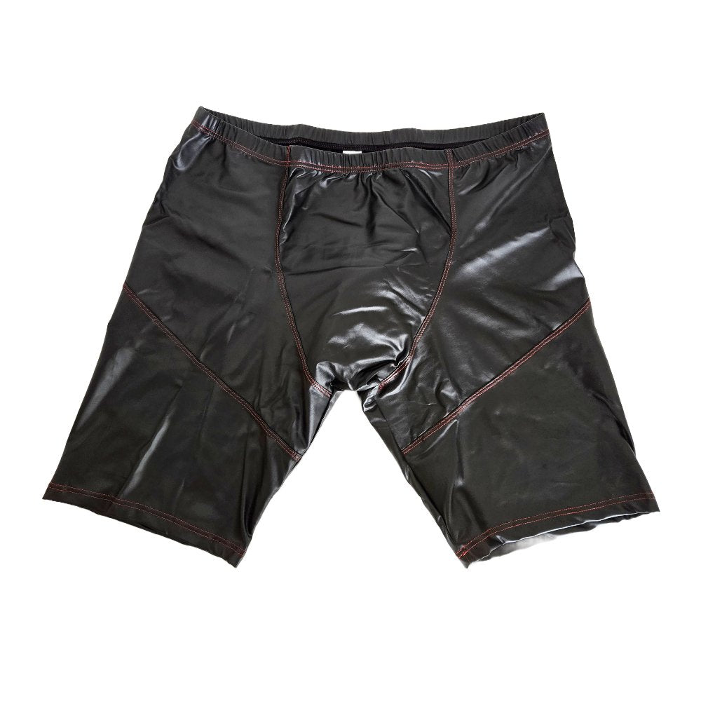 Herren Fitness PU Lederhose